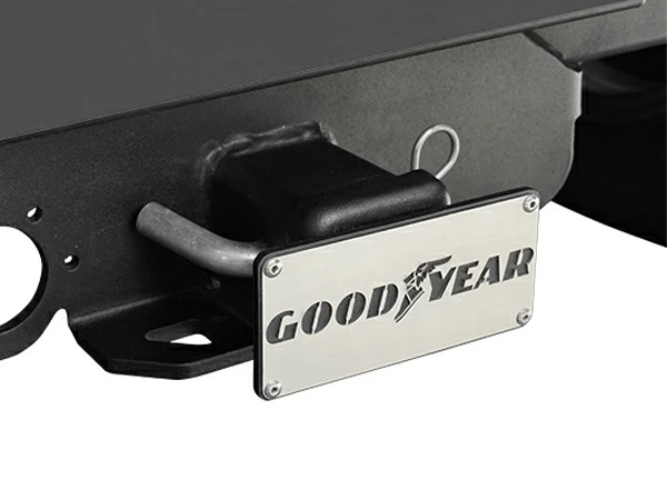 GOODYEARロゴ入 メタル ヒッチカバー
