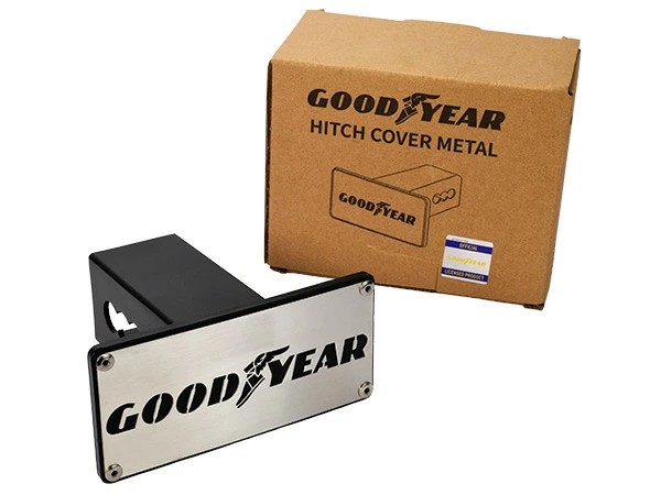 GOODYEARロゴ入 メタル ヒッチカバー