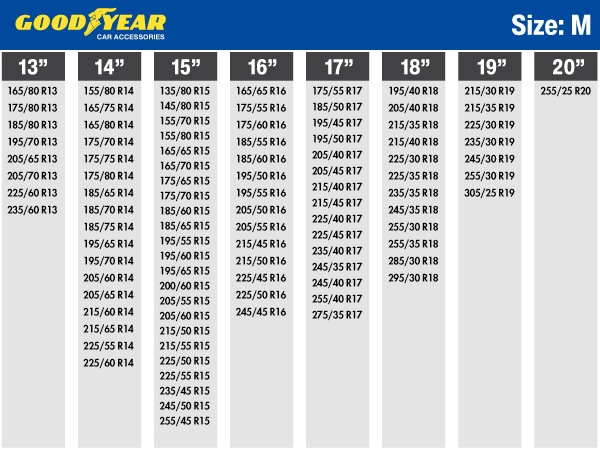 GOODYEAR グッドイヤー スノーソックス 布製 タイヤチェーン CLASSIC X / Mサイズ