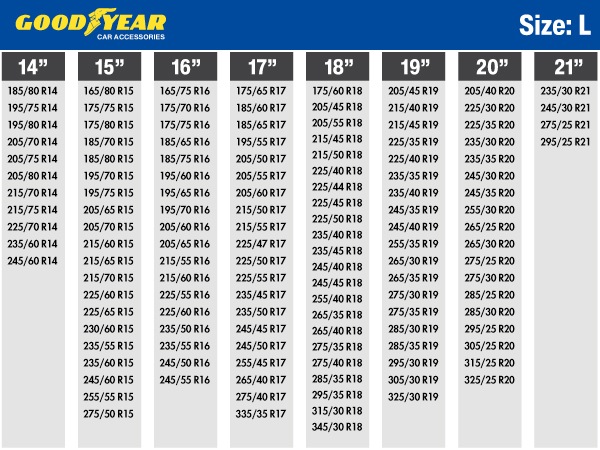 GOODYEAR グッドイヤー スノーソックス 布製 タイヤチェーン CLASSIC X / Lサイズ