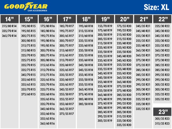 GOODYEAR グッドイヤー スノーソックス 布製 タイヤチェーン CLASSIC X / XLサイズ