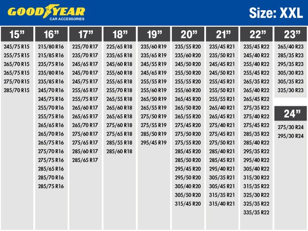 GOODYEAR グッドイヤー スノーソックス 布製 タイヤチェーン CLASSIC X / XXLサイズ