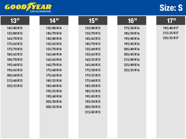 GOODYEAR グッドイヤー スノーソックス 布製 タイヤチェーン SUPER R / Sサイズ