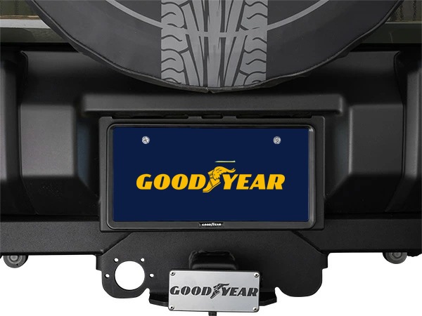 GOODYEARロゴ入 ナンバーフレーム 2個セット