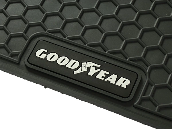GOODYEAR 日産 NV200バネット バン（VM20/VNM20 ワゴン M20 平成21年5月～現行）ラバーフロアマット オールウェザーマット ラバーマット 2枚セット フロント 運転席 助手席