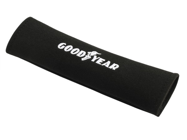 GOODYEAR シートベルトカバー シートベルトパッド 2本セット GOODYEARロゴ入