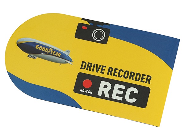 GOODYEAR ドライブレコーダー ステッカー マグネットタイプ 1枚（10x18cm）煽り運転対策