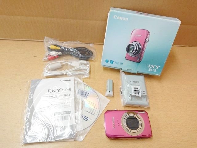 未使用品】 CANON IXY 50S ピンク コンパクトデジタルカメラ キヤノン