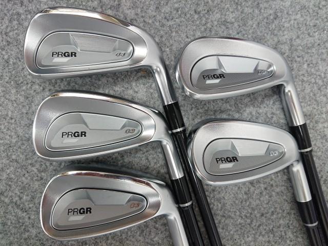 中古】 美品！ プロギア 2025 PRGR 03 アイアン #7-PW AW 5本セット