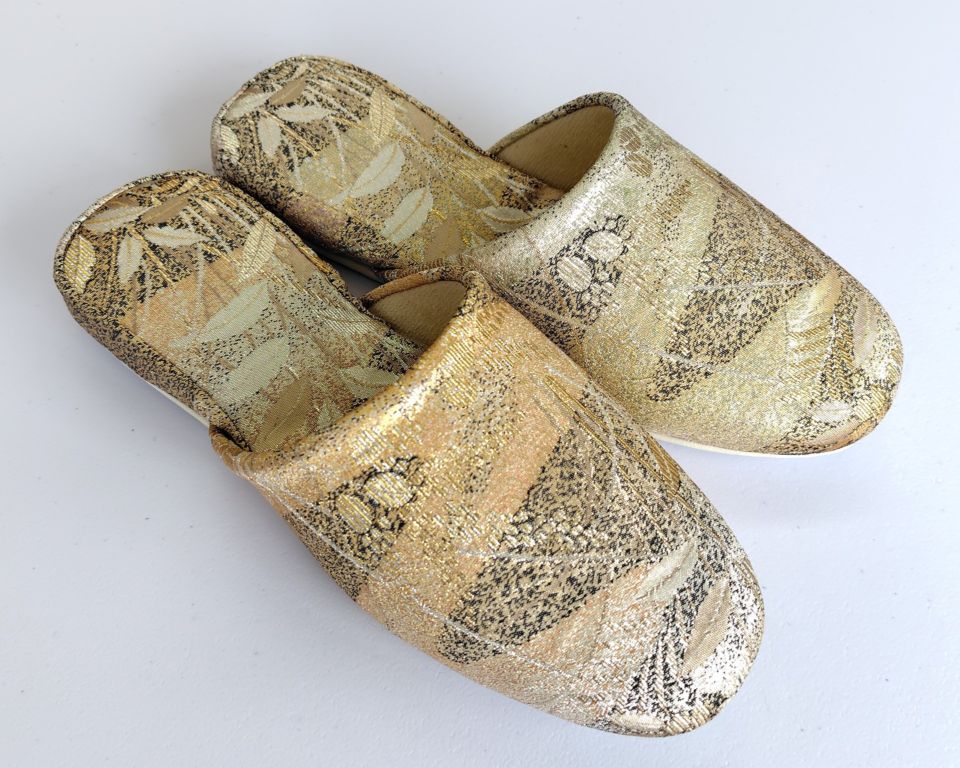 現品限り【サイズ28㎝】『着物リメイク スリッパ』袋帯リメイク　スリッパ　履物　宿泊施設　ホテル　旅館