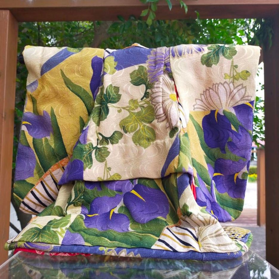 【ミニ着物③】一点物　希少古布　アンティーク　ミニ着物　希少古布　インテリア　オブジェ　置物　日本着物　古風　レトロ　着物リメイク