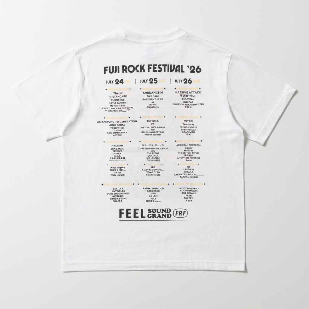 FUJI ROCK '26 SOUND GROUND TEE�ʽб��̾�����