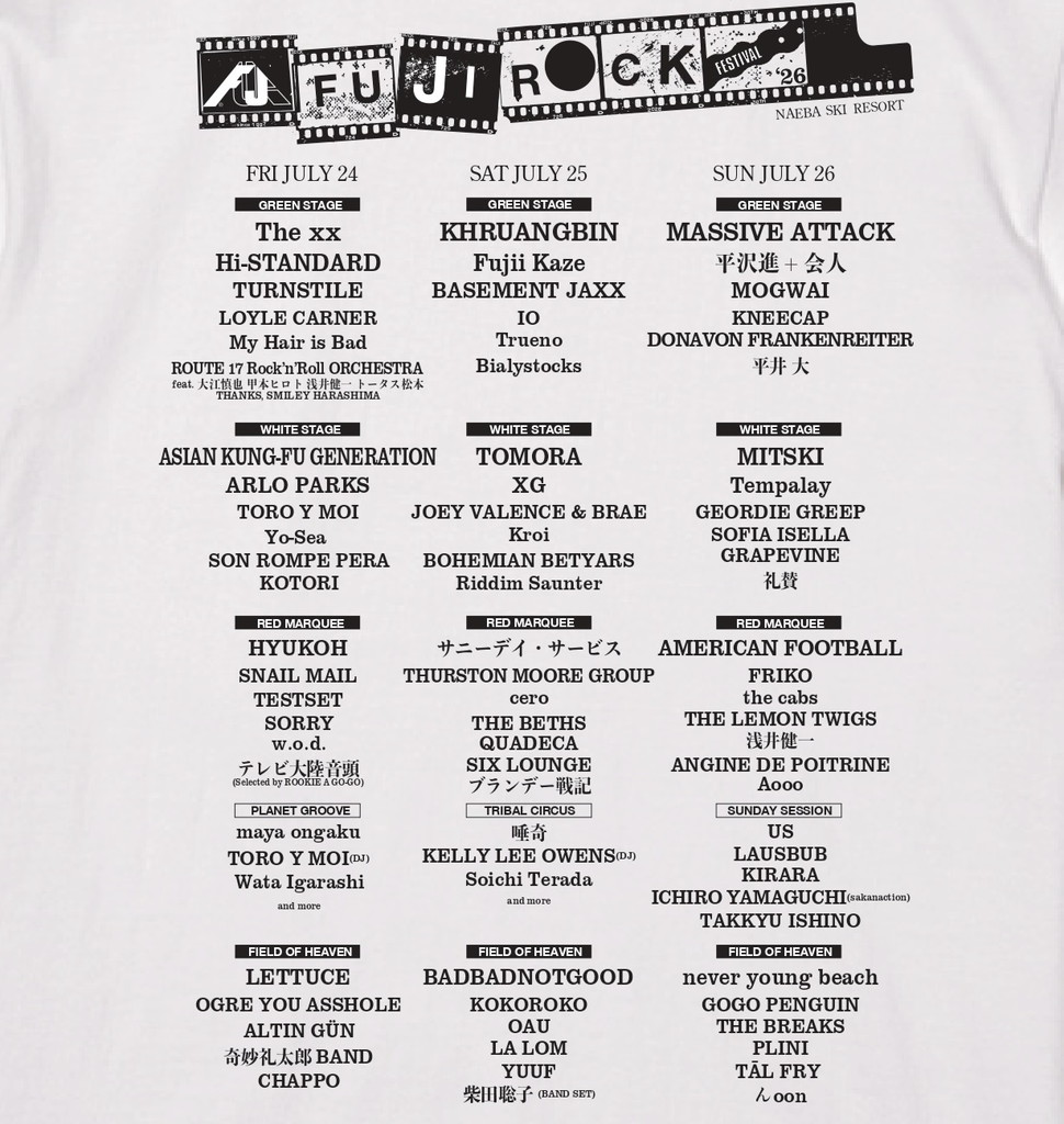 FUJI ROCK '26 Framing T����ġʽб��̾�����