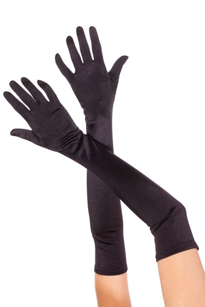 Extralongサテングローブ・ブラック