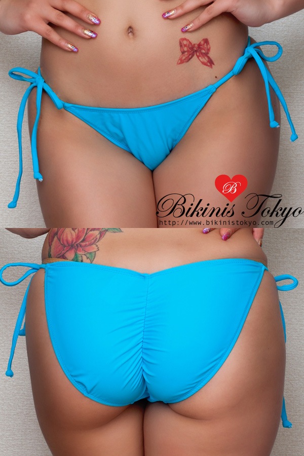 タイサイドクランチ加工ボトム・アクア