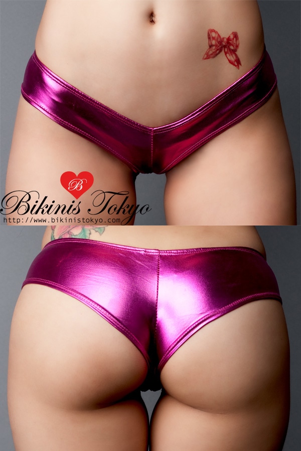 メタリックマイクロヒップハング・ピンクパープル