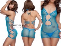 【Disco＊Girlオリジナル】TypeC・ターコイズ|ボディコン|ボディコン・ワンピース