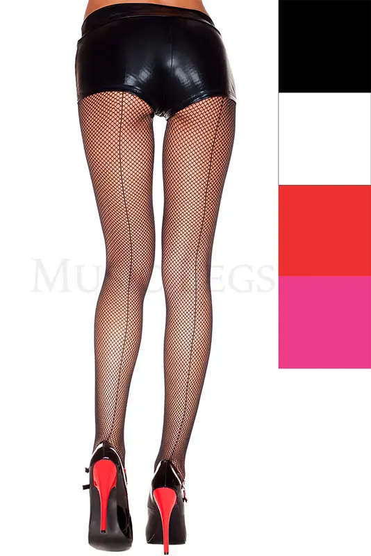 バックシーム付き網タイツ