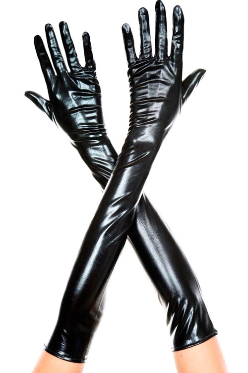 Extralongメタリックグローブ・ブラック