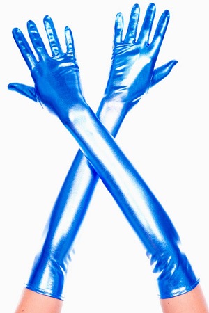 Extralongメタリックグローブ・ブルー