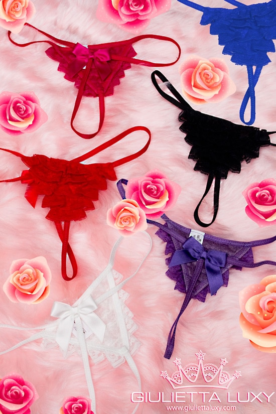 ふりふりリボン2wayヒモショーツ