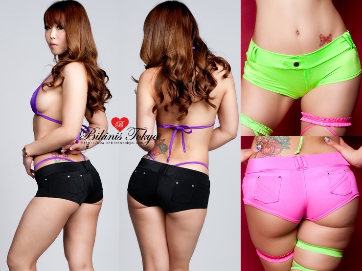 マイクロミニ ホットパンツ・ブラック