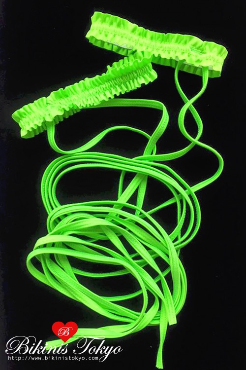 ガーター付き レッグロープ2本セット・ライム