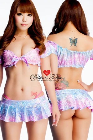 マイクロミニ プリーツスカート・ベビーグラデーション