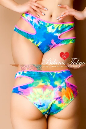 CutOutハイウエストボト・タイダイ