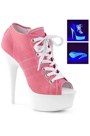 [ Pleaser プリーザー ] オープントゥスニーカーヒールDEL600SK-01/PNCA/NW・ピンク