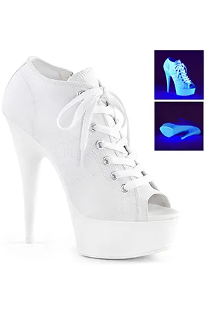 [ Pleaser プリーザー ] オープントゥスニーカーヒールDEL600SK-01/WCA/NW・ホワイト