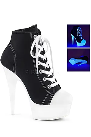 [ Pleaser プリーザー ] スニーカーショートブーツDEL600SK-02/BCA/NW・ブラック