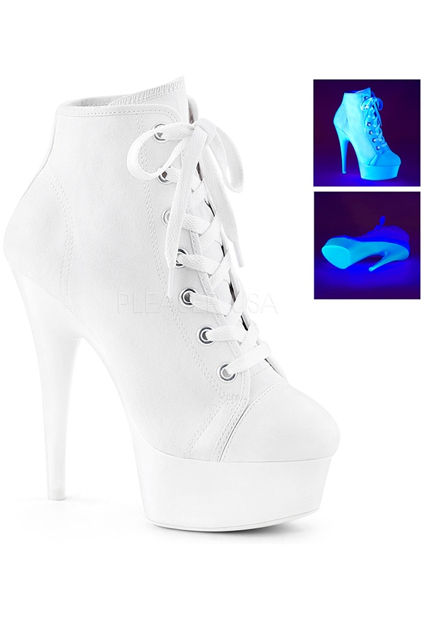 [ Pleaser プリーザー ] スニーカーショートブーツDEL600SK-02 / WCA / NW・ホワイト