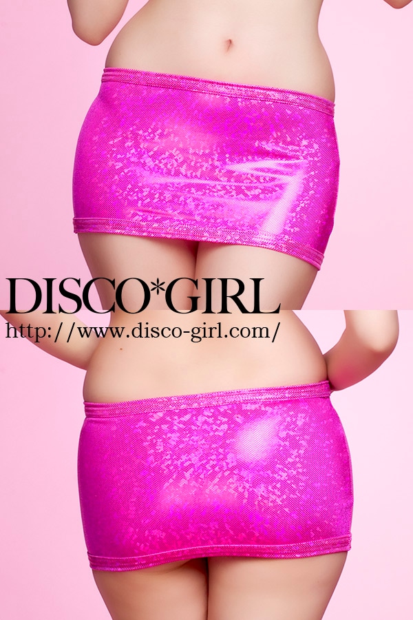 マイクロミニシンプルスカート・ラメピンク