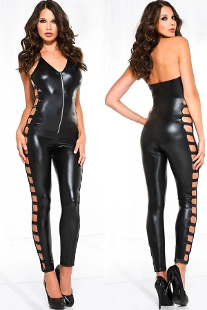 サイドカットアウトボディスーツ