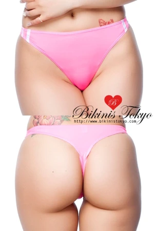 【ユニセックス】柔らかストレッチブルマTバックショーツ・ピンク