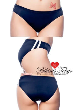 【ユニセックス】マットカラーサイドラインブルマショーツ・ブラック