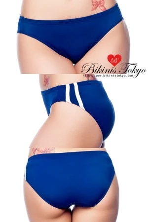 【ユニセックス】マットカラーサイドラインブルマショーツ・ネイビー