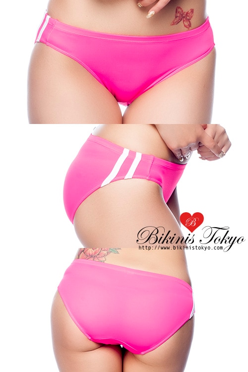 【ユニセックス】マットカラーサイドラインブルマショーツ・ピンク