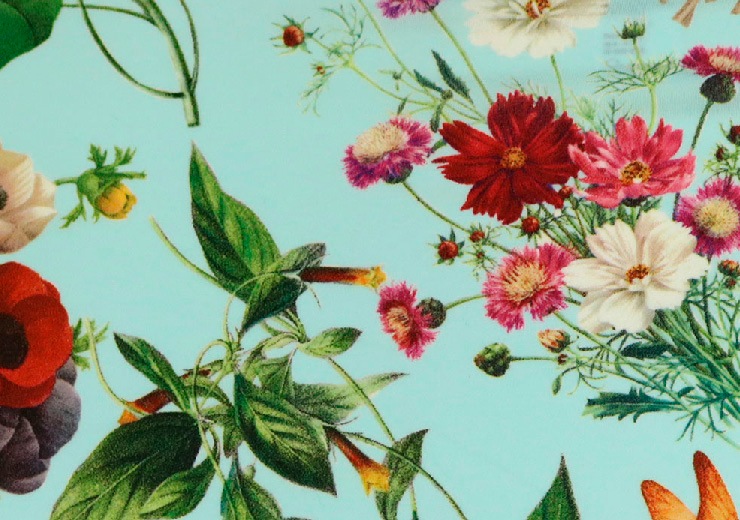 gravevault レディースボーイズショーツ・Flora・ウォーターブルー