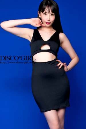 カットアウトトップボディコン ・ブラック