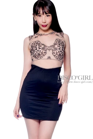 バストトップオープンデザインワンピース