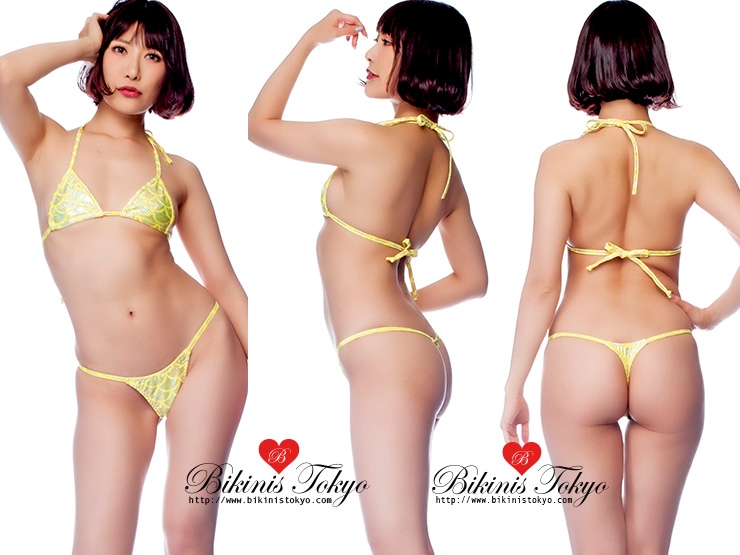 ミニTバックビキニセット・マーメイドイエロー