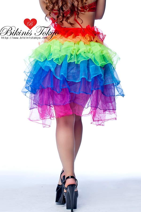 レインボーロングバックチュール