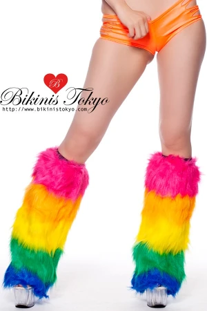 レインボーファーレッグカバー