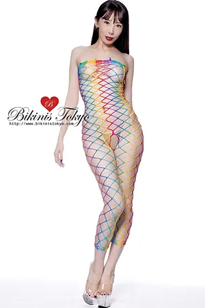 レイボーネットボディスーツ