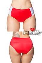 【ユニセックス】太ラインハイウエストショーツ・レッド|パンティ・ショーツ|下着・ランジェリー