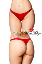 【ユニセックス】シースルーサイドラインTバックショーツ ・エンジ|パンティ・ショーツ|下着・ランジェリー