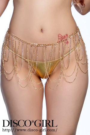 レイヤードチェーンベルト・ゴールド