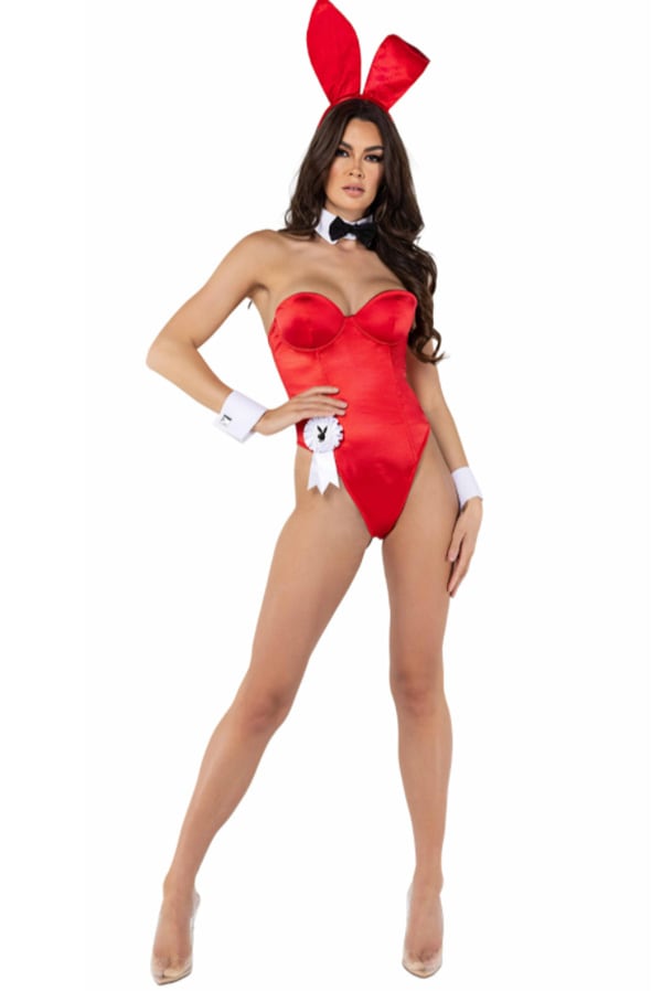 【PLAY BOY公式】Playメイトシンプルバニーガールセット・レッド